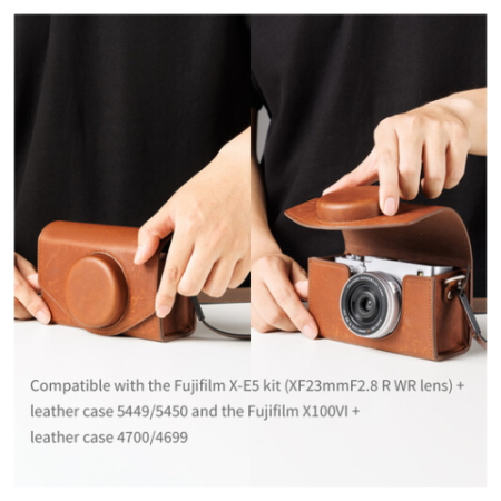 SmallRig 5986 - skórzany futerał/case/pokrowiec z paskiem do FUJIFILM X-E5 / X100VI - kompatybilność
